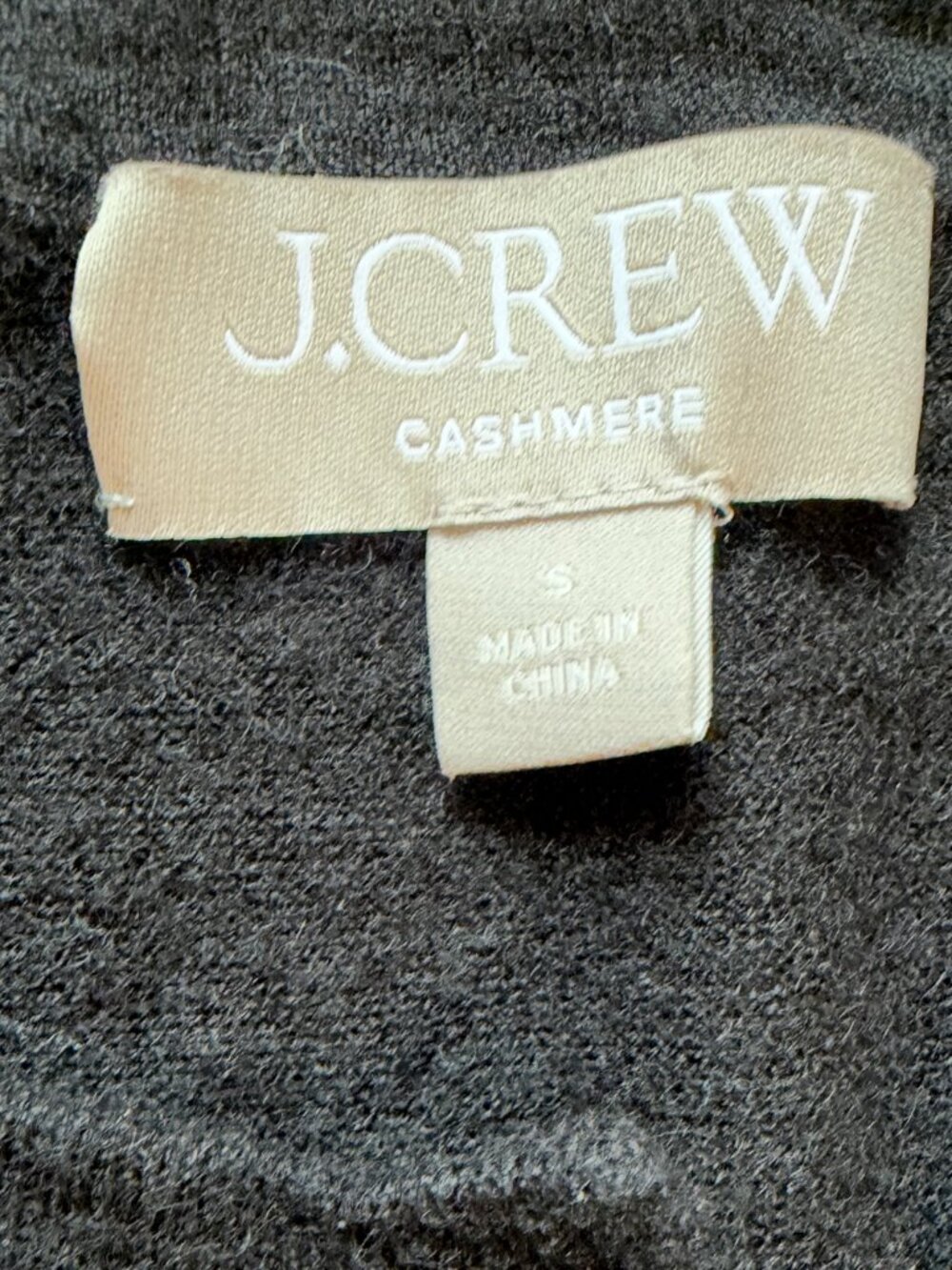 J Crew Featherweight 100% Cashmere Cardigan Black S - Picture 8 of 12